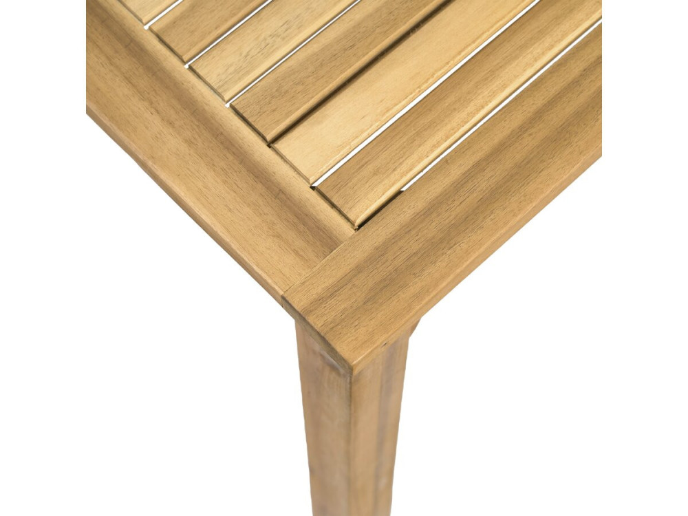 Wooden extensible garden table 180/240 cm "Valladolid" - 6 to 10 seats - Brown