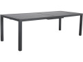 "Salou" Extendable Metal Garden Table - 240/300 x 100 x 75 cm - Gray - 145710