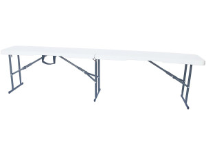 Foldy" metal bench - 183 x 29 x 42 cm - White