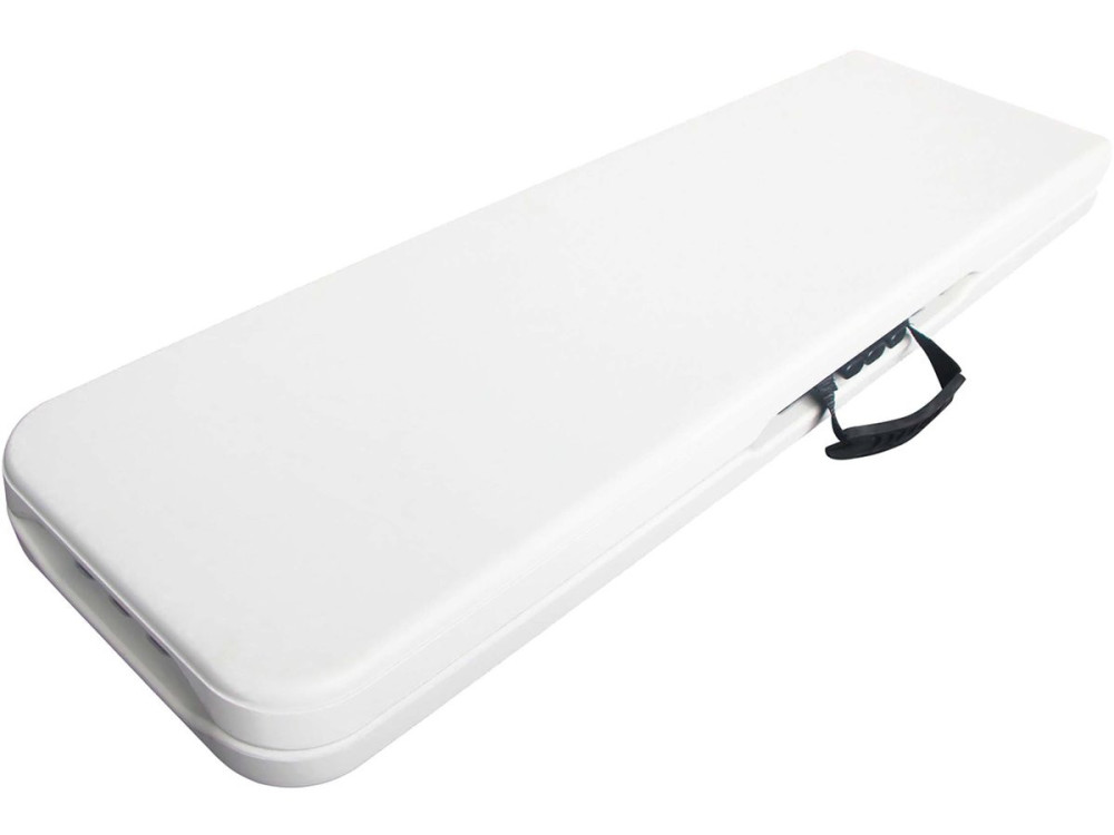Foldy" metal bench - 183 x 29 x 42 cm - White