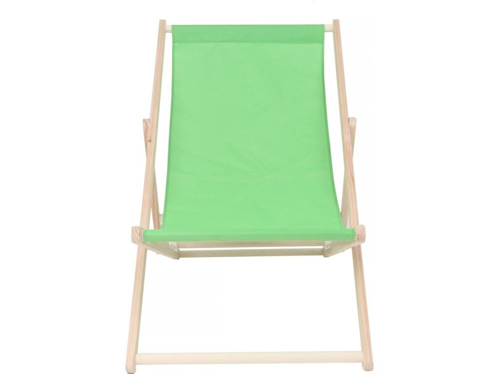 Set of 2 "Chilienne" wooden deckchairs - 107 x 56.5 x 81 cm - Green