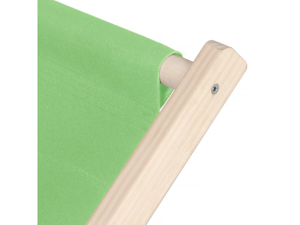 Set of 2 "Chilienne" wooden deckchairs - 107 x 56.5 x 81 cm - Green