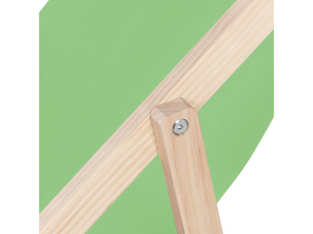 Set of 2 "Chilienne" wooden deckchairs - 107 x 56.5 x 81 cm - Green
