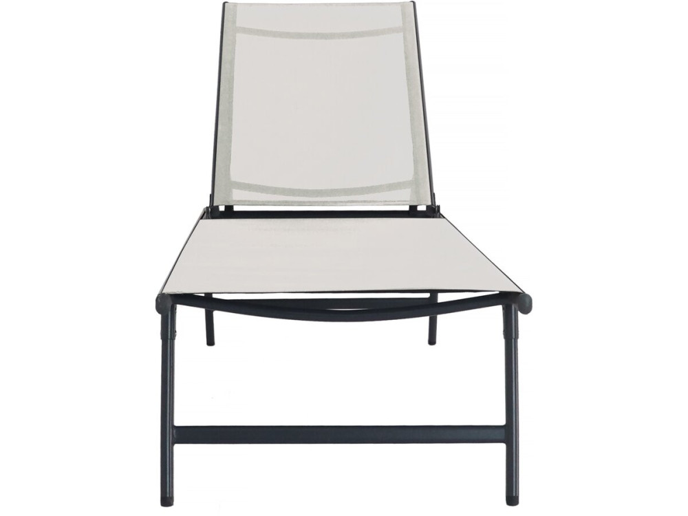 Set of 2 "Sublima" metal sun loungers - 180 x 54 x 104 cm - Beige