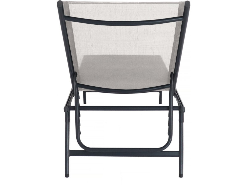 Set of 2 "Sublima" metal sun loungers - 180 x 54 x 104 cm - Beige