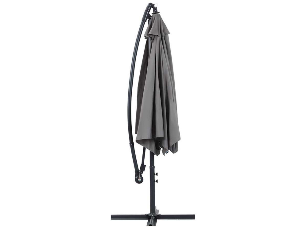 Cantilever Garden Parasol Alu "Ilios" - Round - ¨ 3 m (9 feet and 10 inches) - grey
