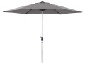 Straight Parasol with Alu "Sol" - Round - Ø 3m - Green - GREY