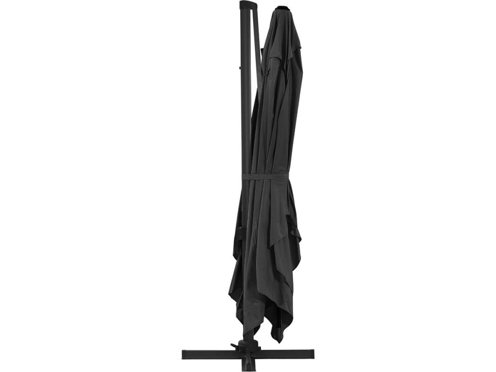 Outdoor garden umbrella "Sun 4" - Rectangle - 3 x 4 m - Black + Protective cover