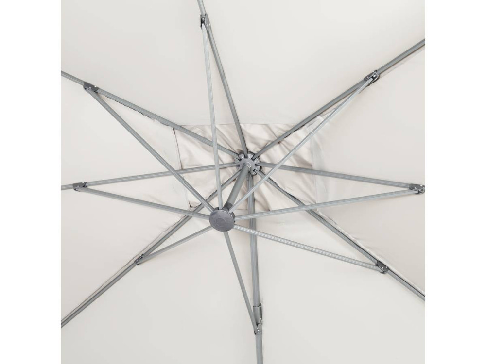 Outdoor garden umbrella "Sun 4" - Rectangle - 3 x 4 m - Ecru + Protective cover