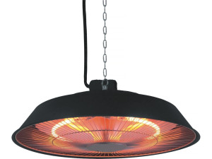 Hanging electric heater - 1500W - Black