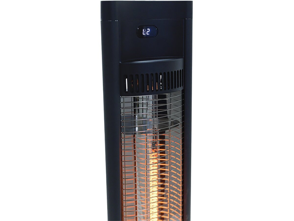 Electric radiant heater "Tornado" - 2000W - Black
