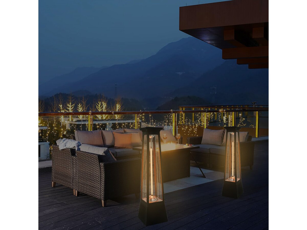 Volcano Carbon Fiber Radiant Electric Heater - 2000W - Black