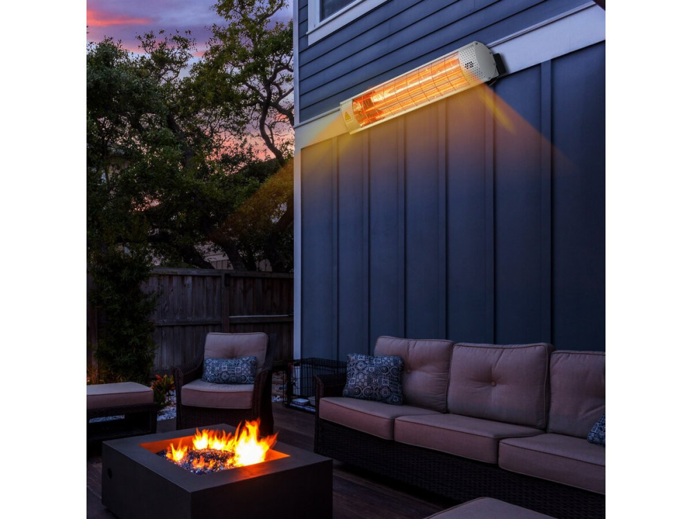 Infrared Patio Heater - 2000W - Silver