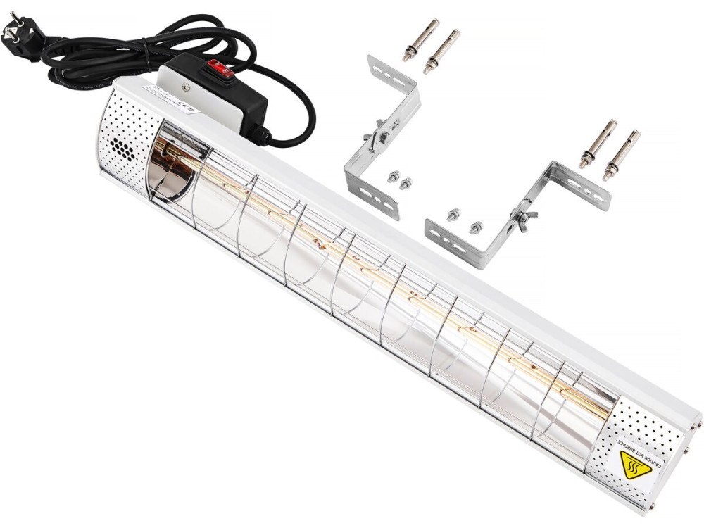 Infrared Patio Heater - 2000W - Silver