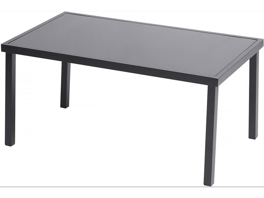 Lino low garden furniture - 4 places - Black