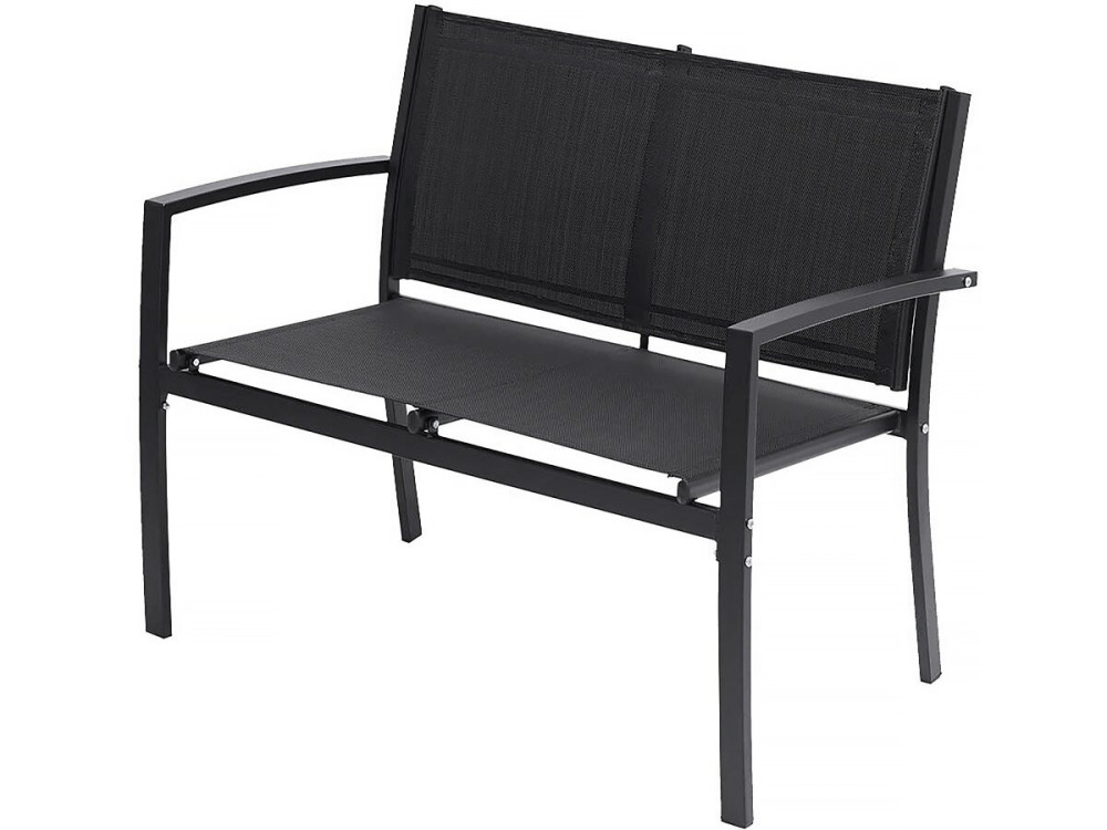 Lino low garden furniture - 4 places - Black