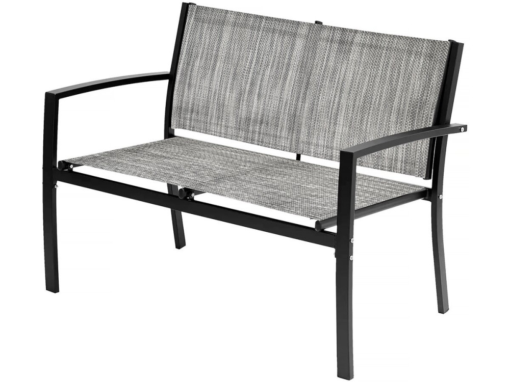 Lino low garden furniture - 4 places - Grey