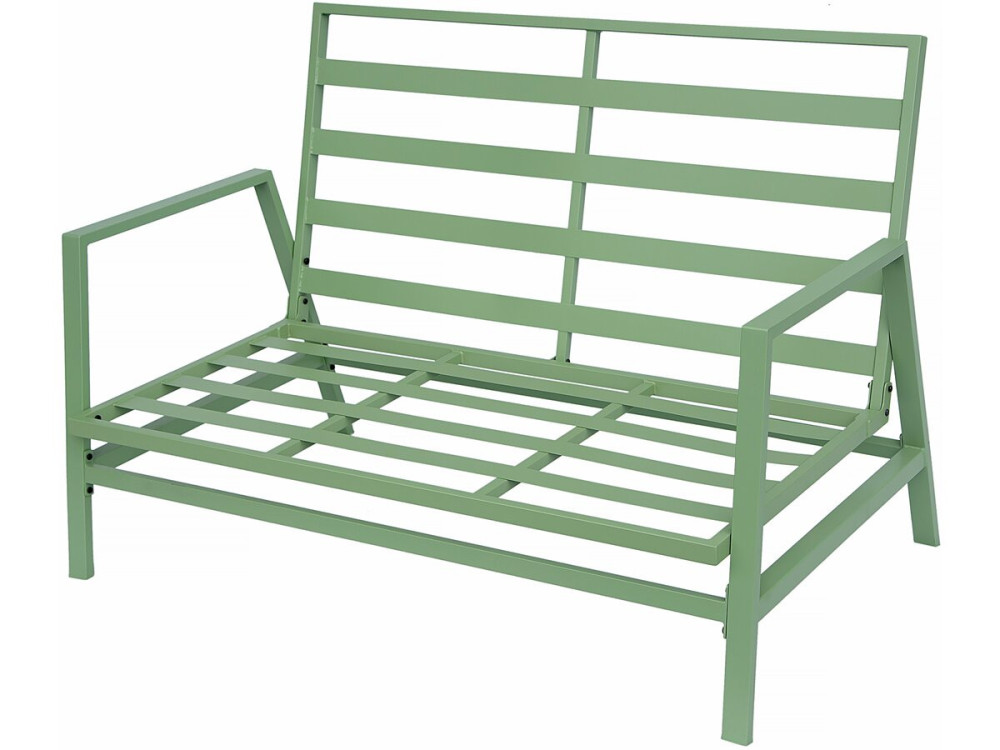 "Queens" metal garden furniture set - 4 seats - Green