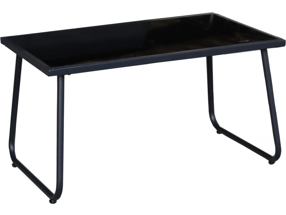 Fortaleza" metal garden furniture set - 4 seats - Black
