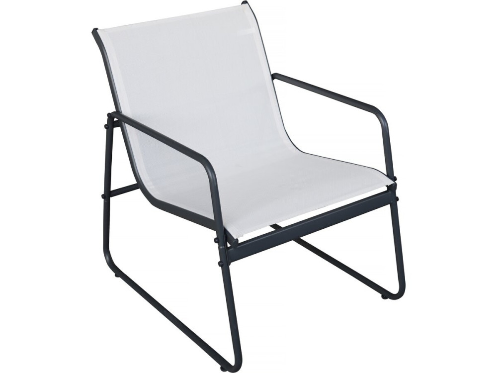 Fortaleza" metal garden furniture set - 4 seats - Beige