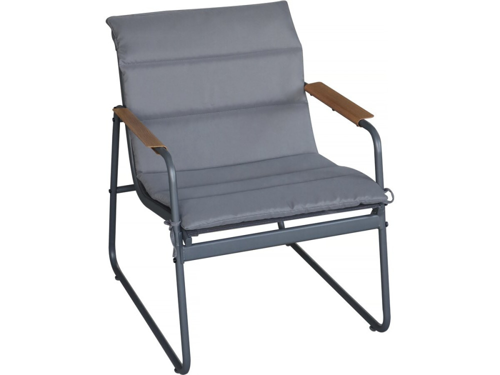 Garden furniture set with metal cushions "Bastia" - 4 seater - Grey
