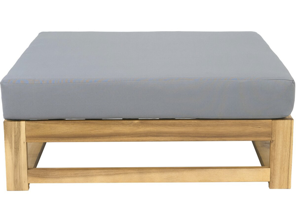 Acacia wood garden furniture with cushions "Bellingham" - 5 seater - Grey