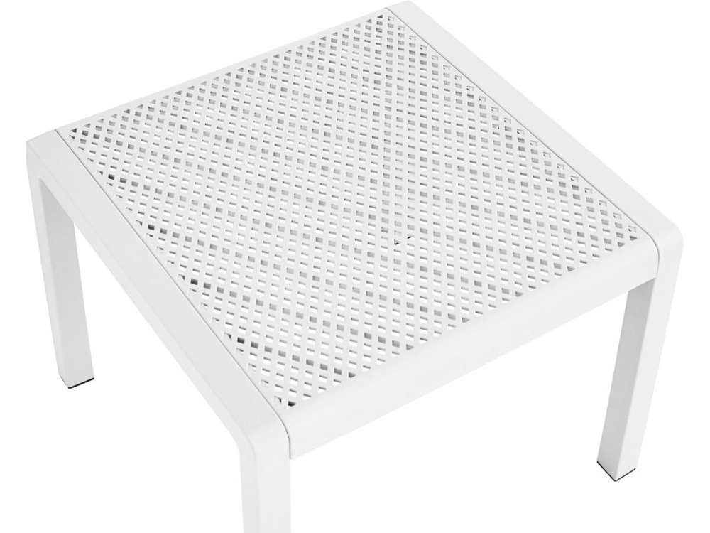 Céora" metal and plastic garden furniture set - 2 seater - White