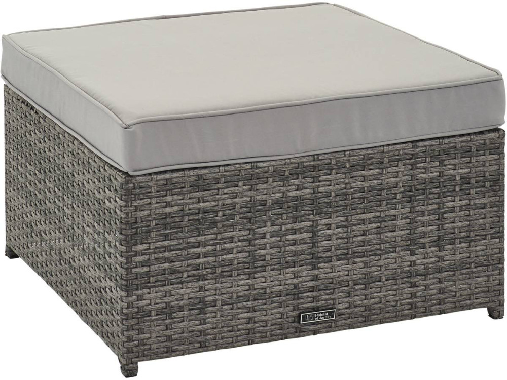 Garden furniture in braided resin "Monaco" - Florida - Grey