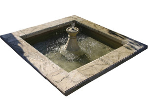 Eden" square basin - 170 x 170 cm