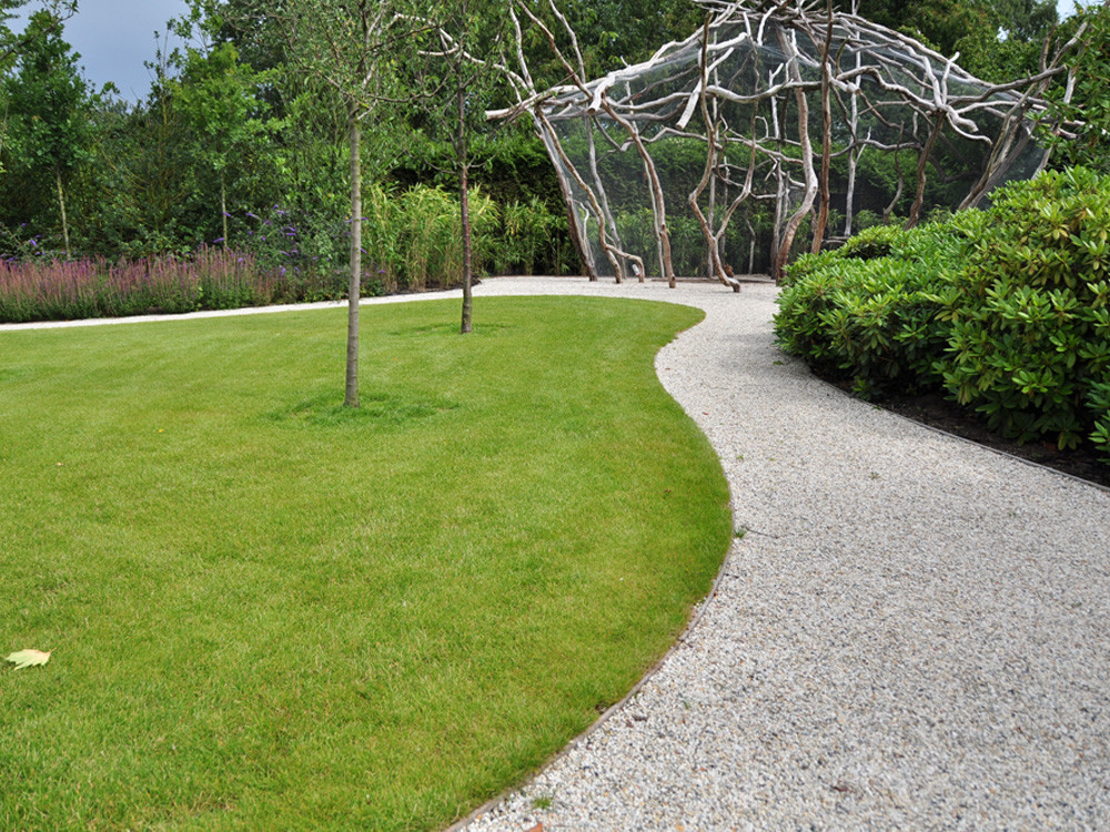 Set of 5 stabilizing panels for gravel