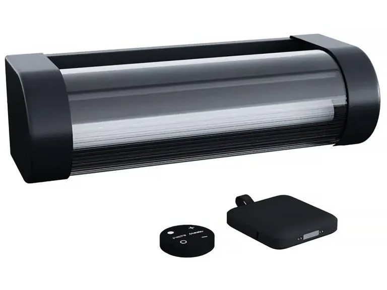 Booster " Loma " 150 to 900 Lumen solar and rechargeable wall lamp - Black