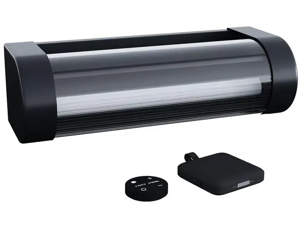 Booster " Loma " 150 to 900 Lumen solar and rechargeable wall lamp - Black