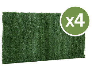 Set of 4 Artificial Hedges - 150 x 300 cm