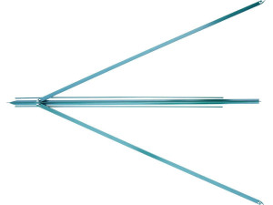 Tension post kit for 1.2m wire fence mesh