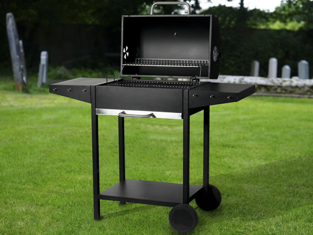 Charcoal barbecue "Bizon" - 119 x 50 x 101 cm - Black
