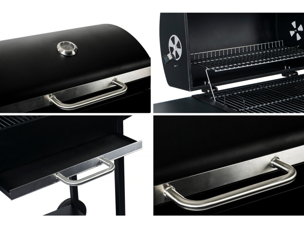 Charcoal barbecue "Bizon" - 119 x 50 x 101 cm - Black