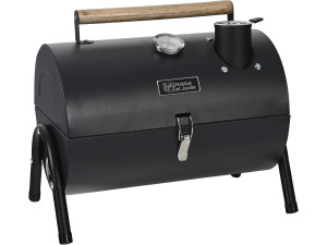 Captain portable charcoal barbecue - 42 x 27 x 43 cm - Black