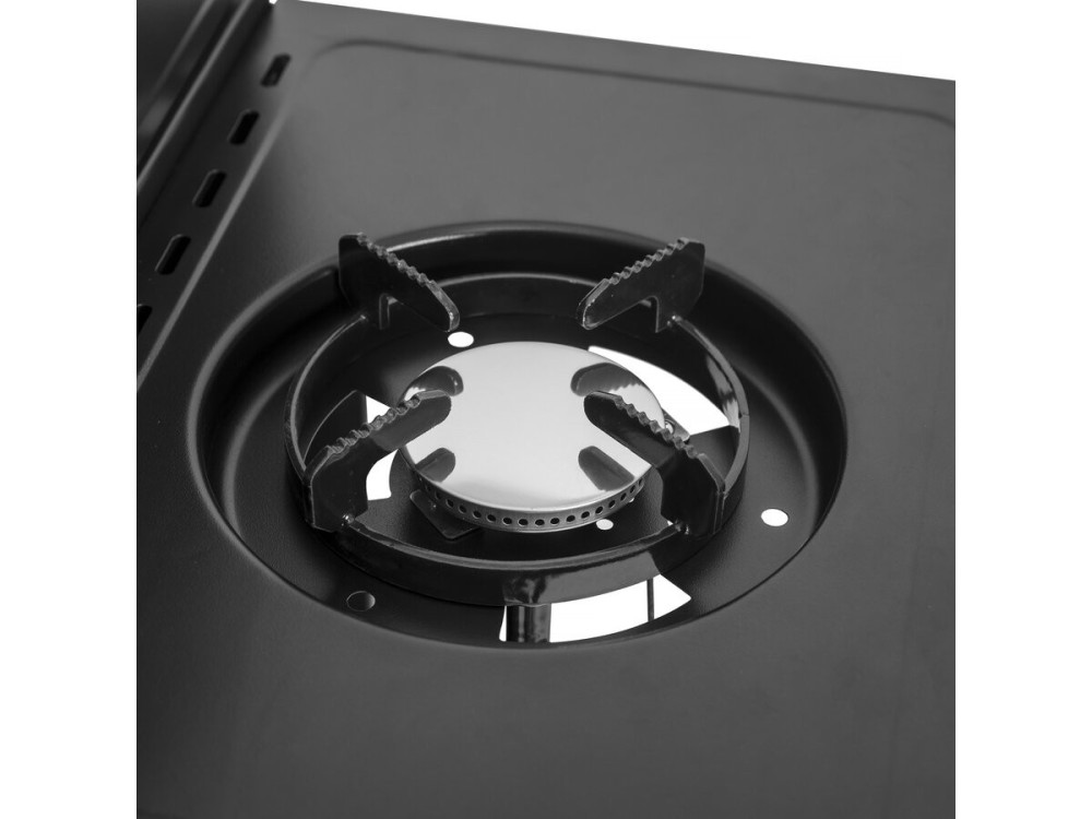 Gas barbecue "Feria 5" - 5 burners including 1 side burner - 14.5 kW - Black