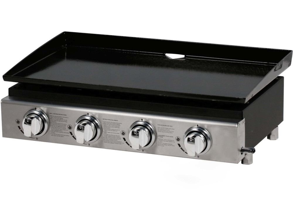 Plancha "Presto 4" - 4 burners - 9.7kW - Grey