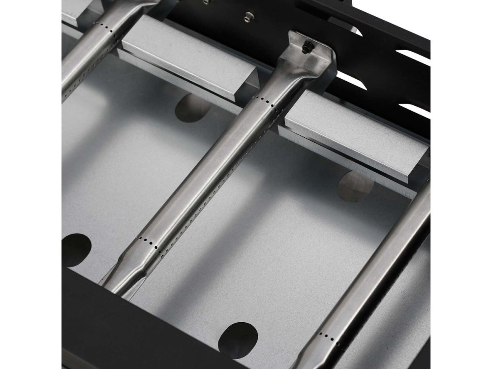 Plancha "Presto 4" - 4 burners - 9.7kW - Grey