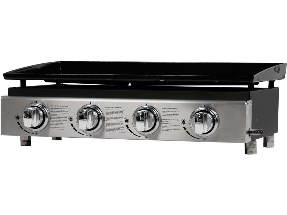 Plancha "Presto 4" - 4 burners - 9.7kW - Grey