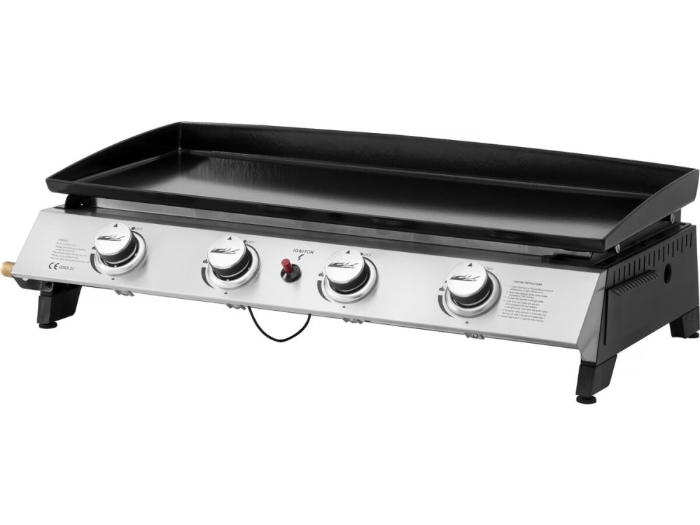 Jolly 4-burner gas plancha - 10 Kw - Grey