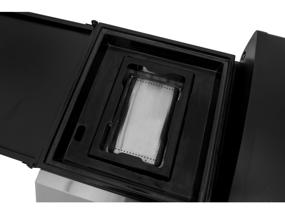 Rasio" gas griddle with lid - 7.5 KW - 3 burners - Black