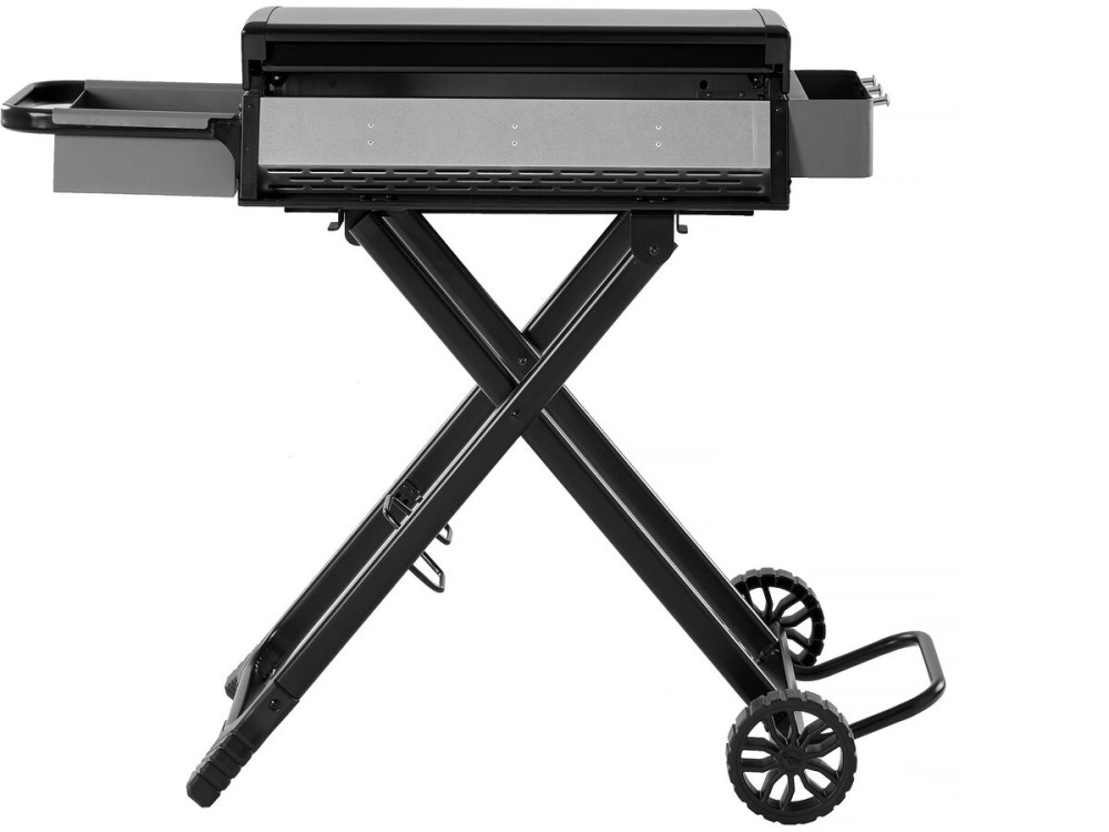 Plancha à gaz avec chariot pliable et portable "Firo" - 7,5 kw - Black