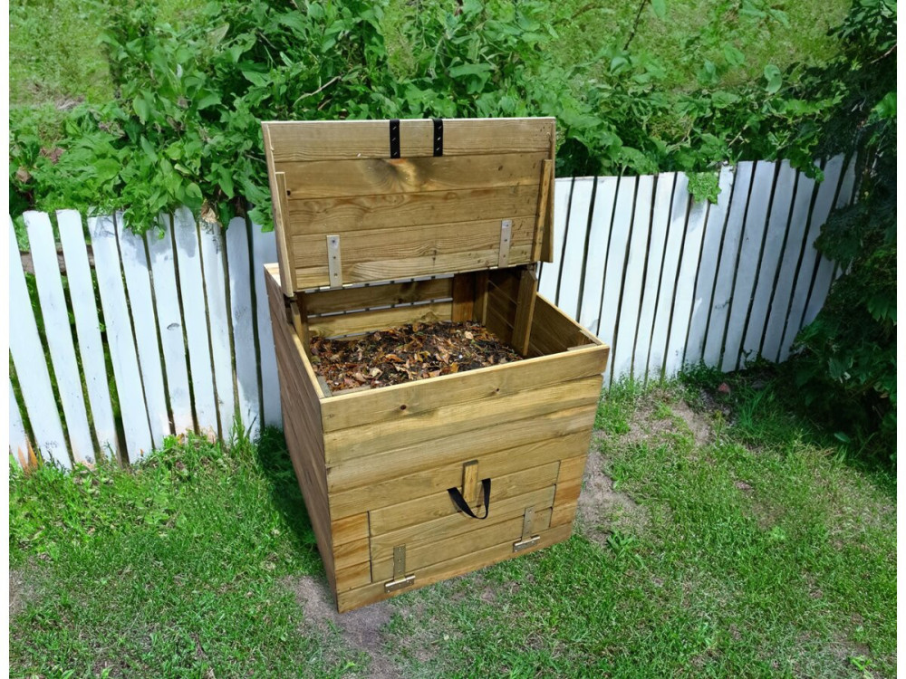 500L wooden composter "Douglas" 80 x 80 x 85 cm