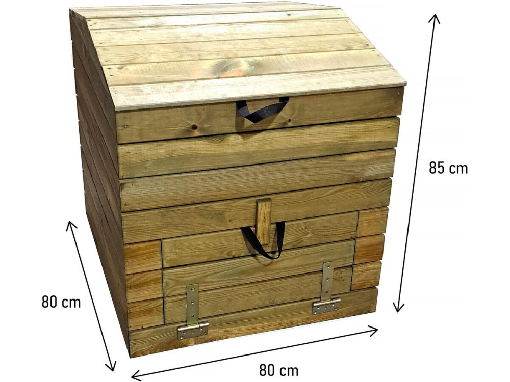 500L wooden composter "Douglas" 80 x 80 x 85 cm