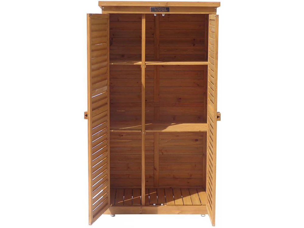 Garden Cabinet 'Space' - 2'10" x 1'6" x 5'2" - Brown