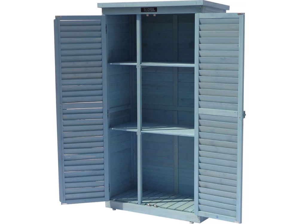 Garden Cabinet 'Space' - 2'10" x 1'6" x 5'2" - Sky Blue