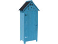 Garden Cabinet 'Cabanon' - 77 x 54.5 x 179 cm - Brown - Sky Blue