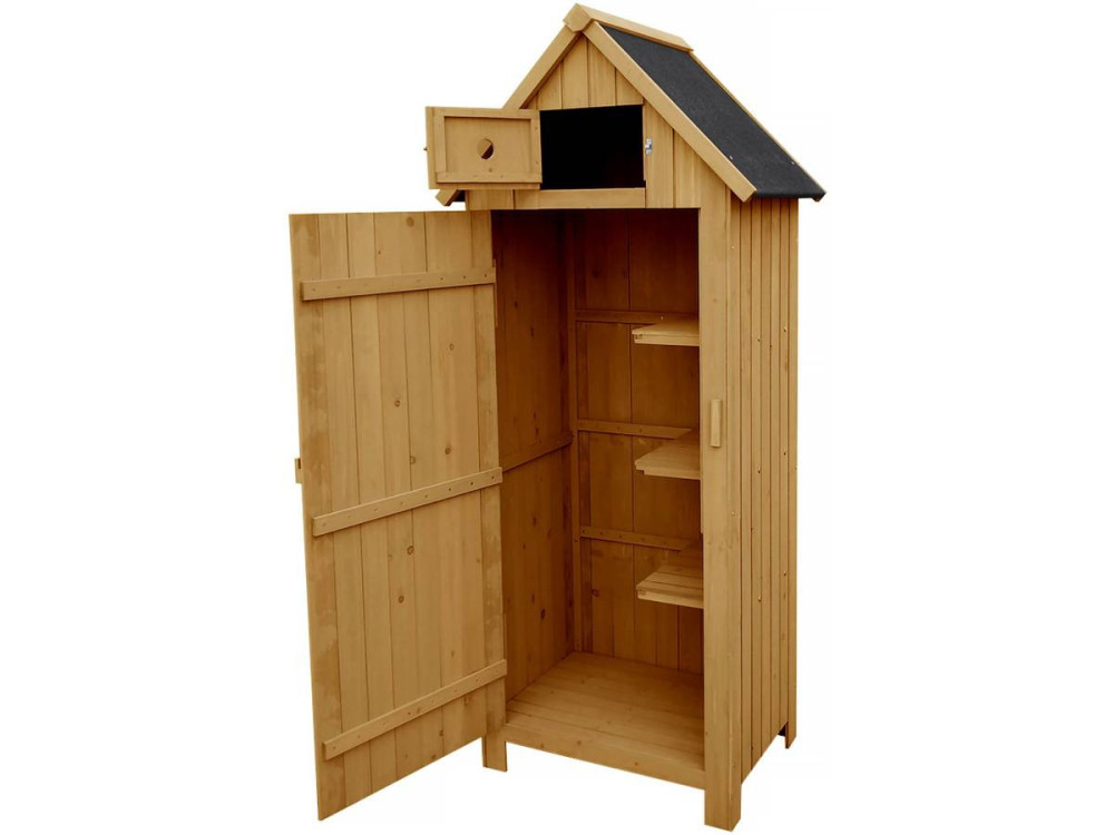 Garden Cabinet 'Cabanon' - 77 x 54.5 x 179 cm - Brown